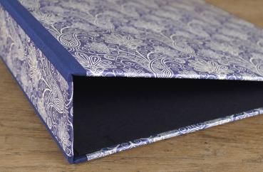 Dark blue file folder Art Nouveau